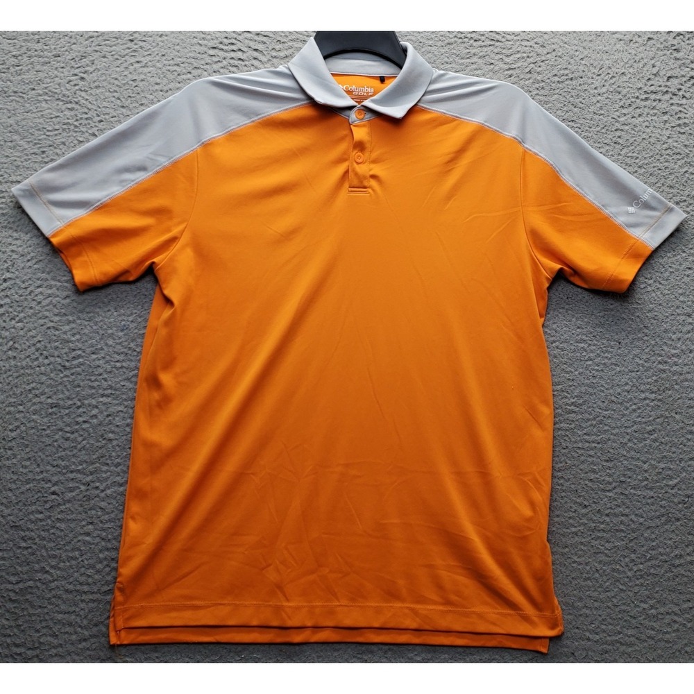 Columbia Golf Polo Shirt Mens M Multi Short Sleeve Collared Performance Tech